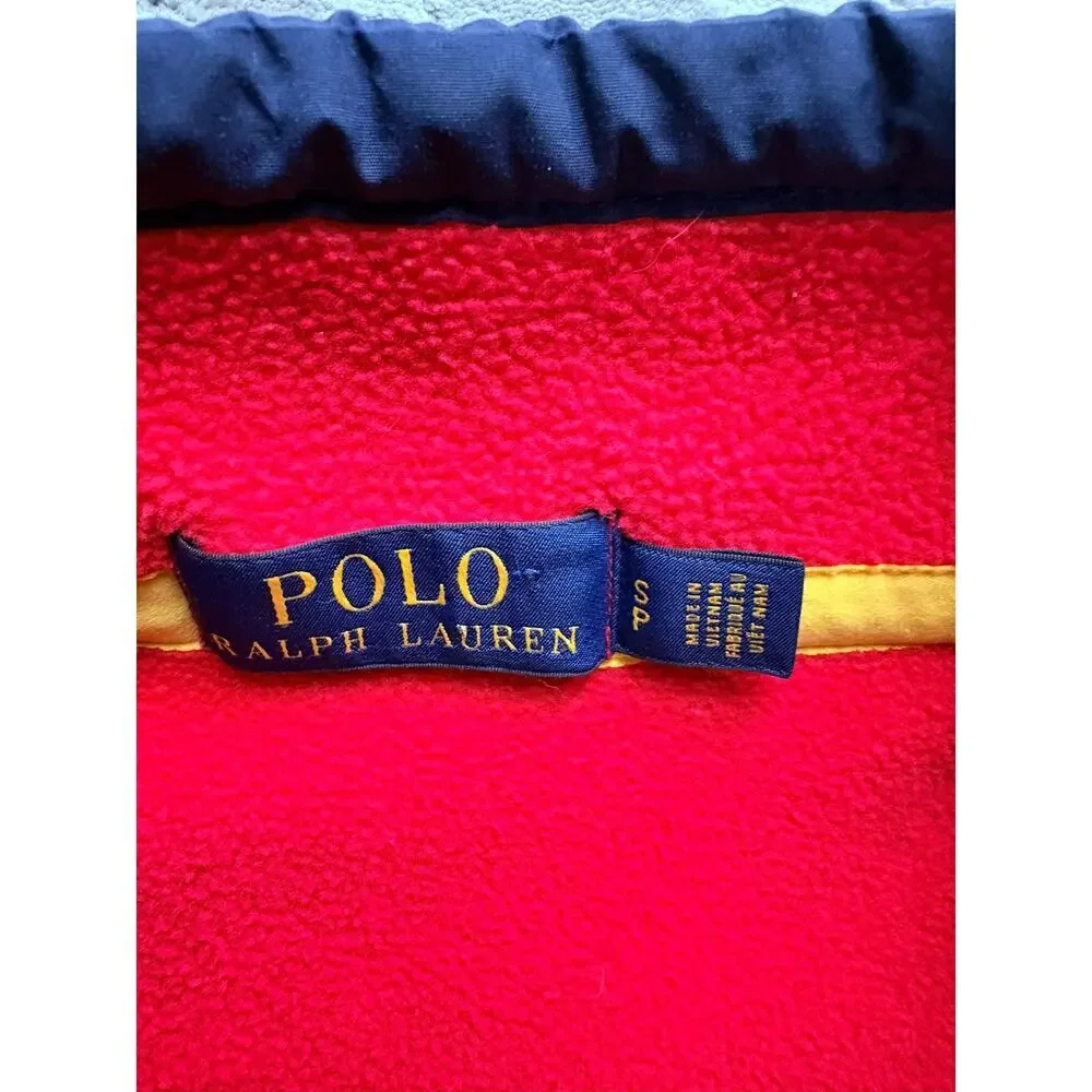 Polo Ralph Lauren Red Fleece Half Zip Pullover Men’s S